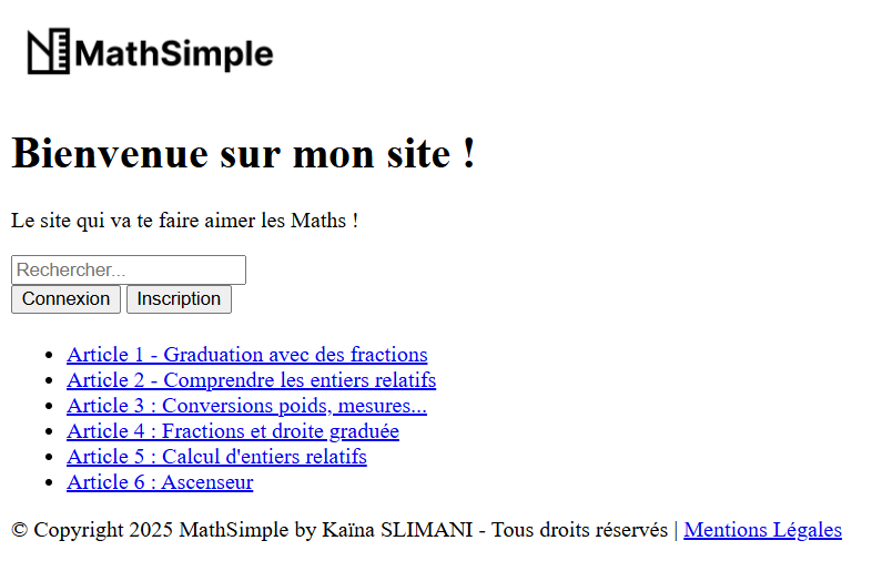 Aperçu MathSimple